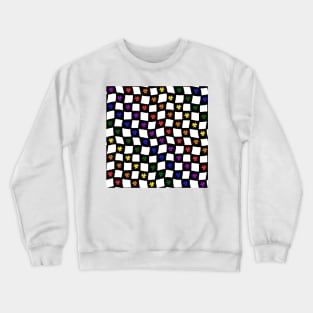 Floral Checker Board - Gay Pride Crewneck Sweatshirt